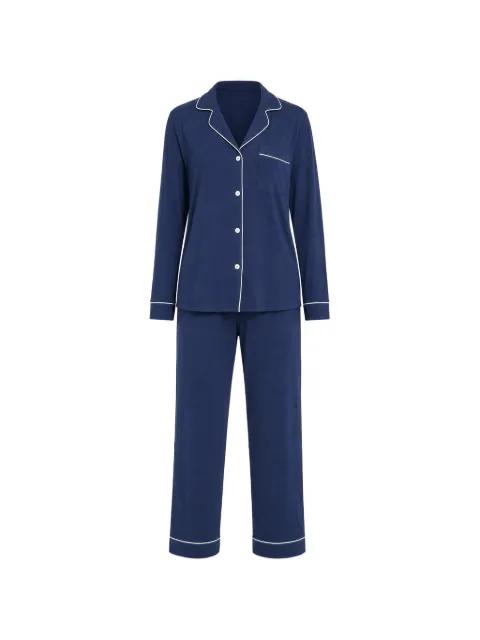 Gisele piping-detail pajamas by EBERJEY