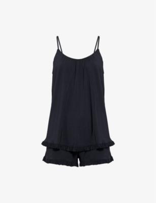 Gisele ruffle-trim modal-jersey pyjama set by EBERJEY