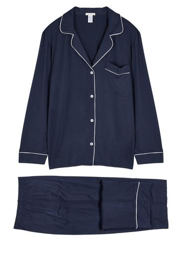 Gisele stretch-jersey pyjama set by EBERJEY