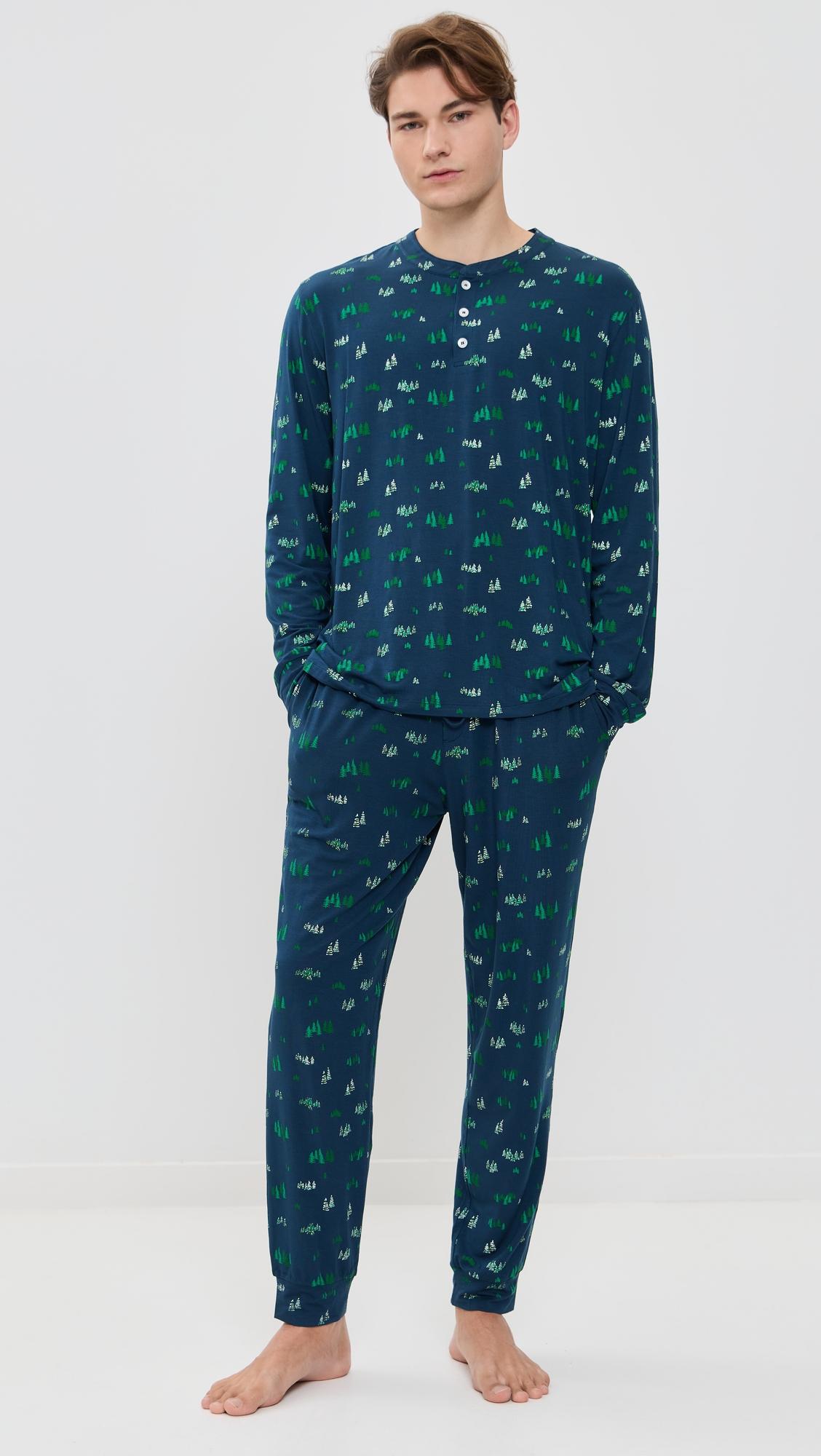 Henry Printed Long Pajama Set by EBERJEY
