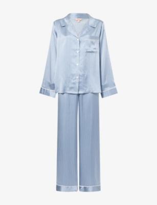 Inez Washable Long Silk Pyjama Set by EBERJEY