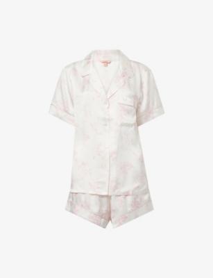 Inez Washable Printed Silk Short Pyjama Set by EBERJEY