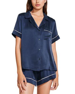 Inez Washable Silk Short Pajama Set by EBERJEY