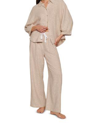 Linen Blend Relaxed Pant by EBERJEY