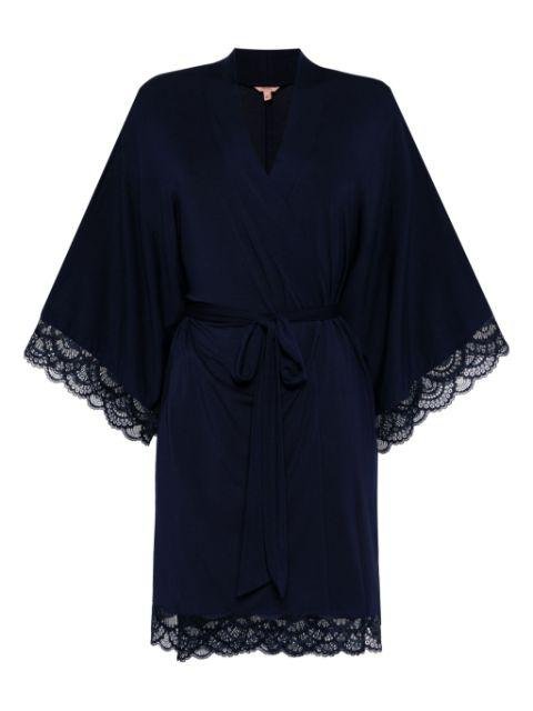 Marina lace-trim robe by EBERJEY