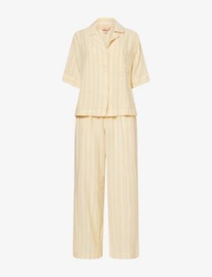Nautico Relaxed Short-Sleeve Cotton-Blend Pyjama Set by EBERJEY