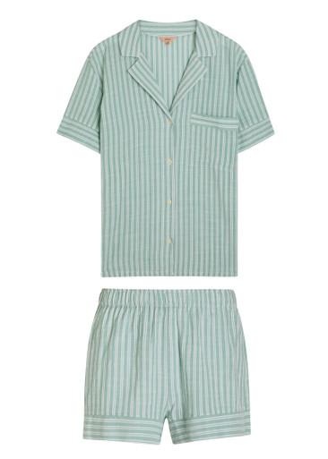 Nautico Shortie woven pyjama set by EBERJEY