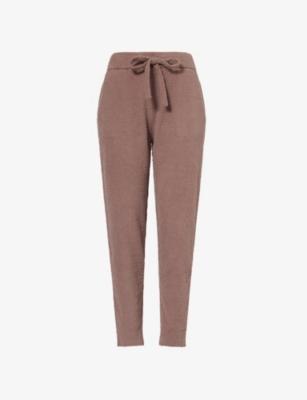 Relaxed-Fit Slim-Leg Bouclé Jogging Bottoms by EBERJEY