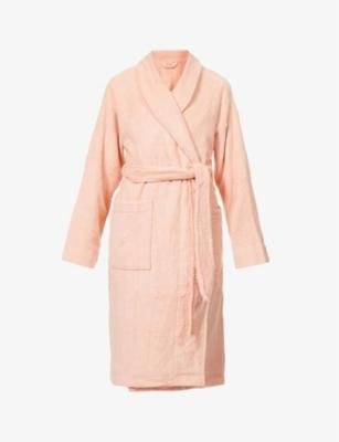 Terry shawl-neck relaxed-fit cotton-towelling robe by EBERJEY