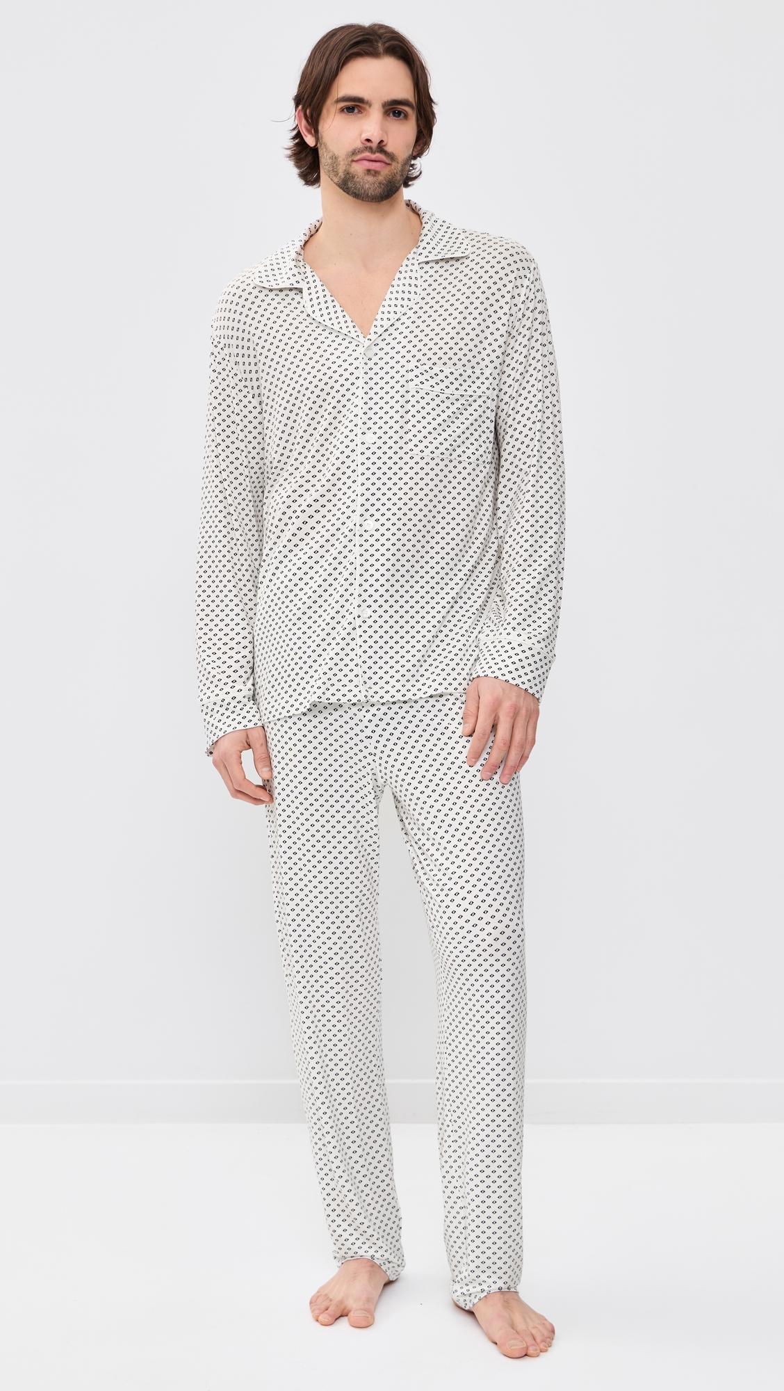 William Printed Long PJ Set by EBERJEY