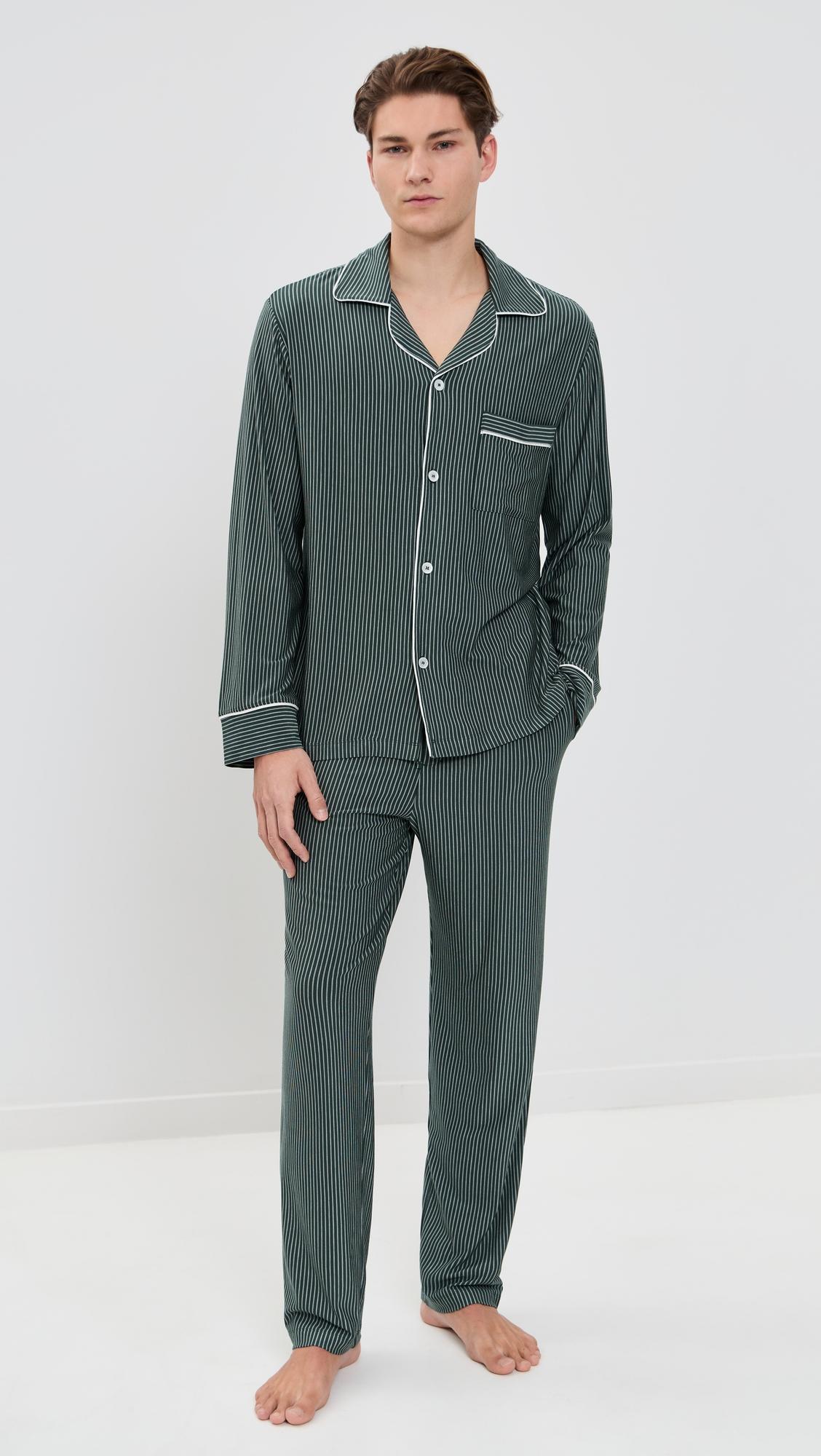 William Printed Long PJ Set by EBERJEY