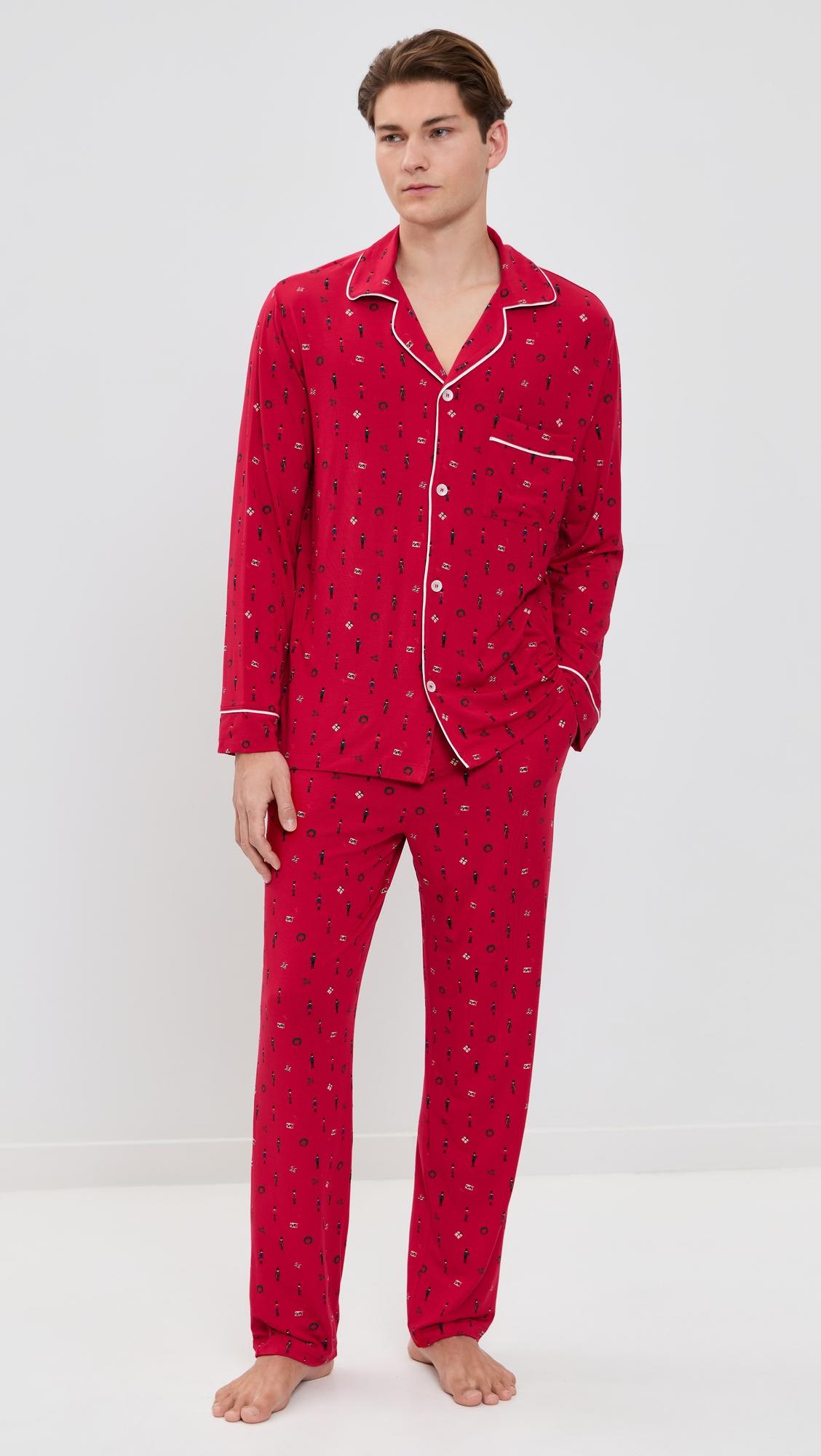 William Printed Long PJ Set by EBERJEY