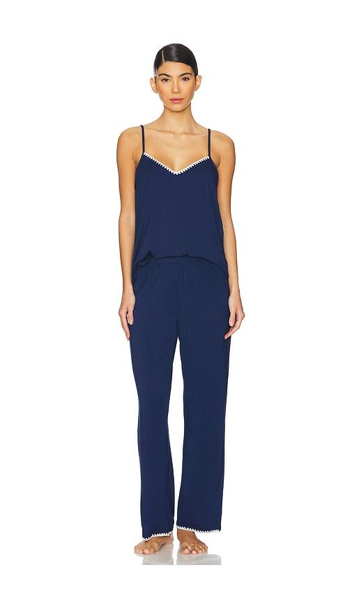 eberjey Frida Cami And Pant PJ Set in Navy by EBERJEY