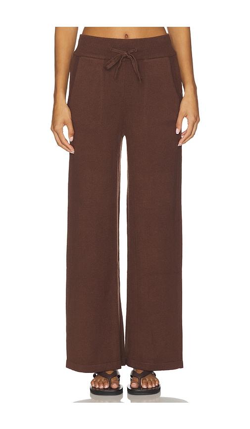 eberjey Recycled Sweater Pant in Chocolate by EBERJEY