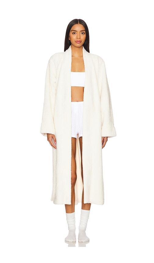 eberjey Renew Plush Long Robe in Ivory by EBERJEY
