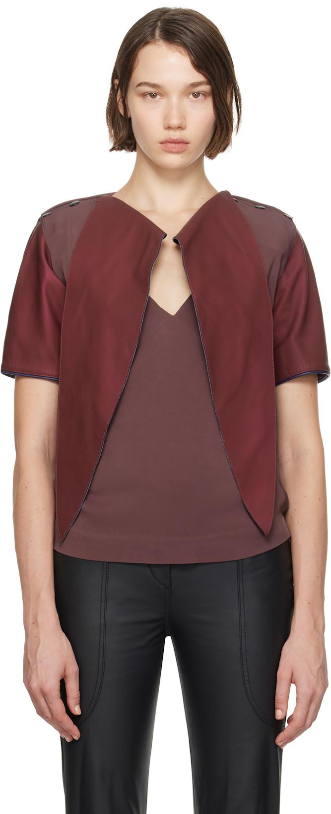 Burgundy Kiko Kostadinov Edition Eero Top by ECCO.KOLLEKTIVE