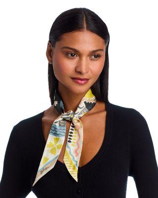 Coastal Collage Silk Ribbon Scarf by ECHO