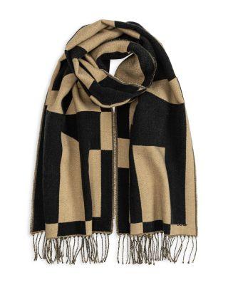Geo Double Face Jacquard Scarf by ECHO