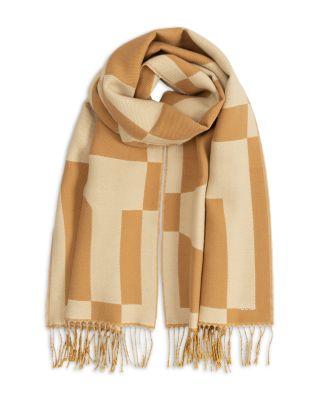 Geo Double Face Jacquard Scarf by ECHO