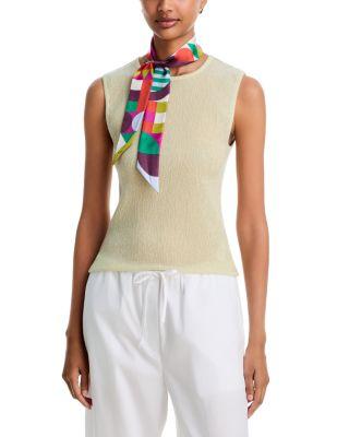 Modernist Geo Silk Ribbon Scarf by ECHO