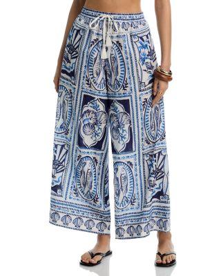Montauk Tile Pants Swim Cover-Up by ECHO