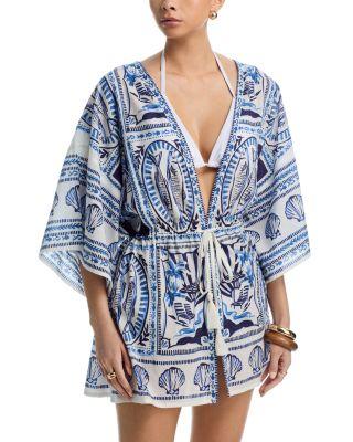 Montauk Tile Robe Swim Cover-Up by ECHO