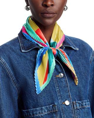 Painterly Composition Crimped Scarf by ECHO