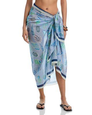 Sea Shells Sarong Swim Cover-Up by ECHO