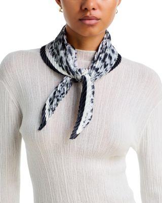 Spots On Spots Pleated Diamond Scarf by ECHO