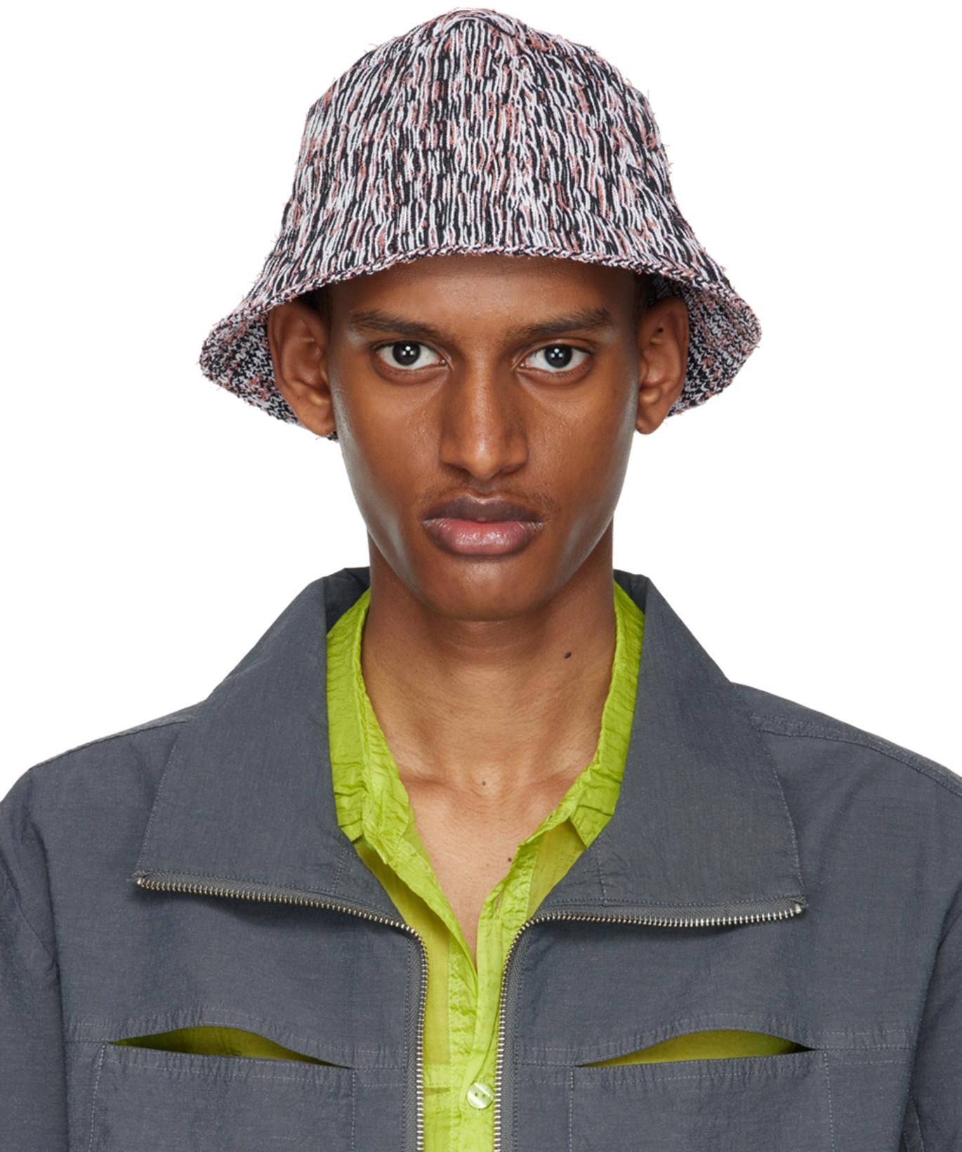 Black & Orange Static Beach Hat by ECKHAUS LATTA