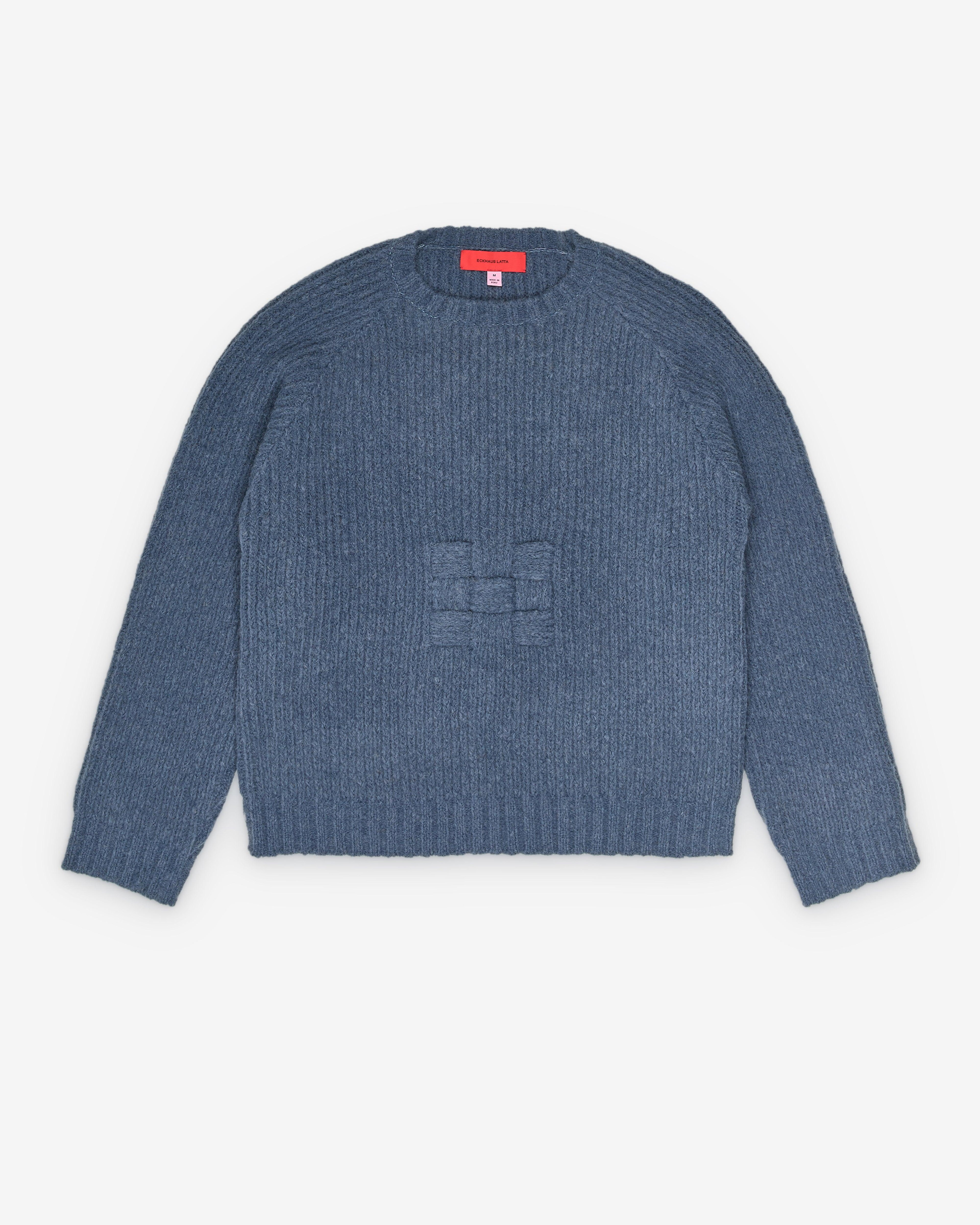 Eckhaus Latta - Men's Latch Sweater - (Steel) by ECKHAUS LATTA