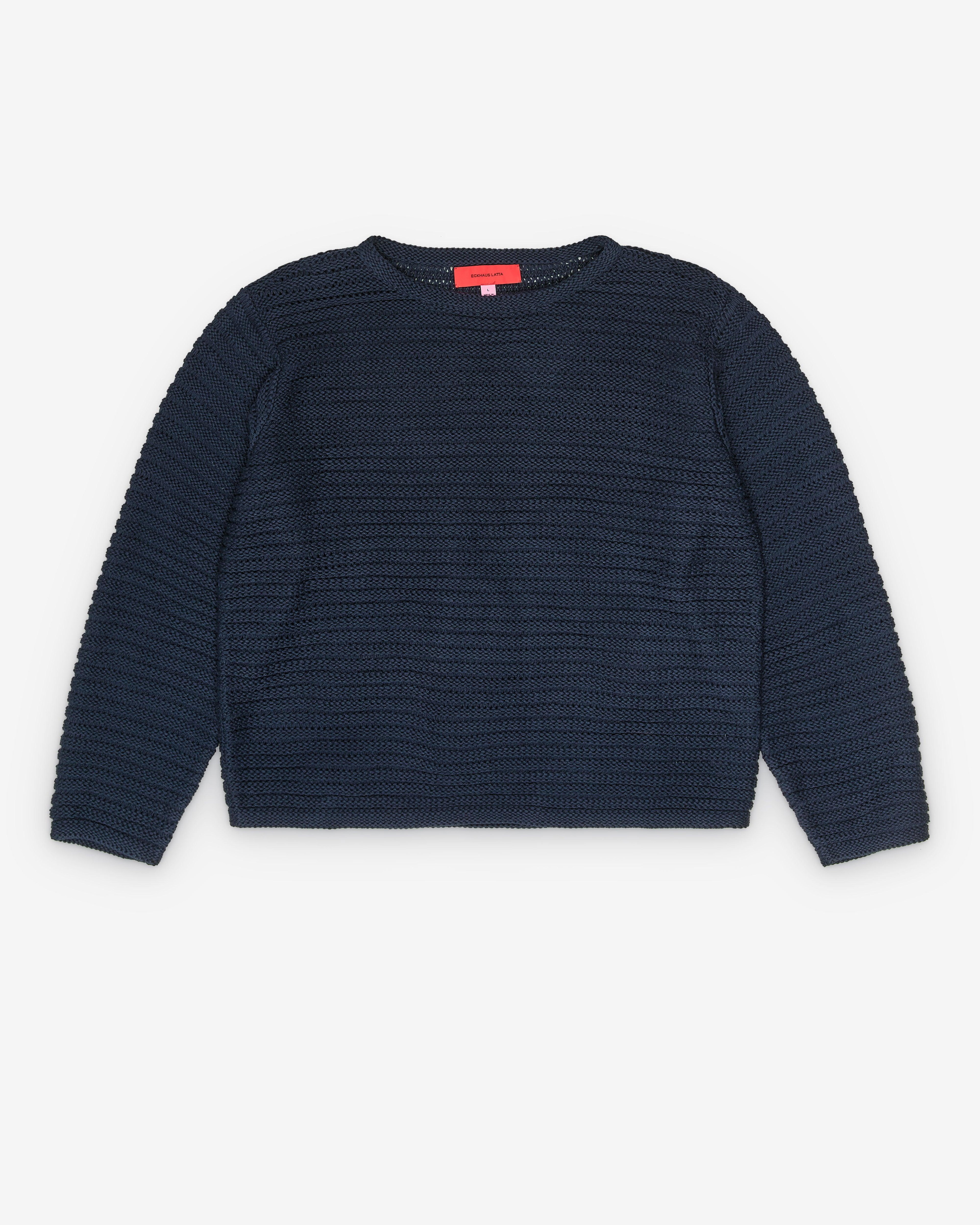 Eckhaus Latta - Men's Net Sweater - (Ocean) by ECKHAUS LATTA