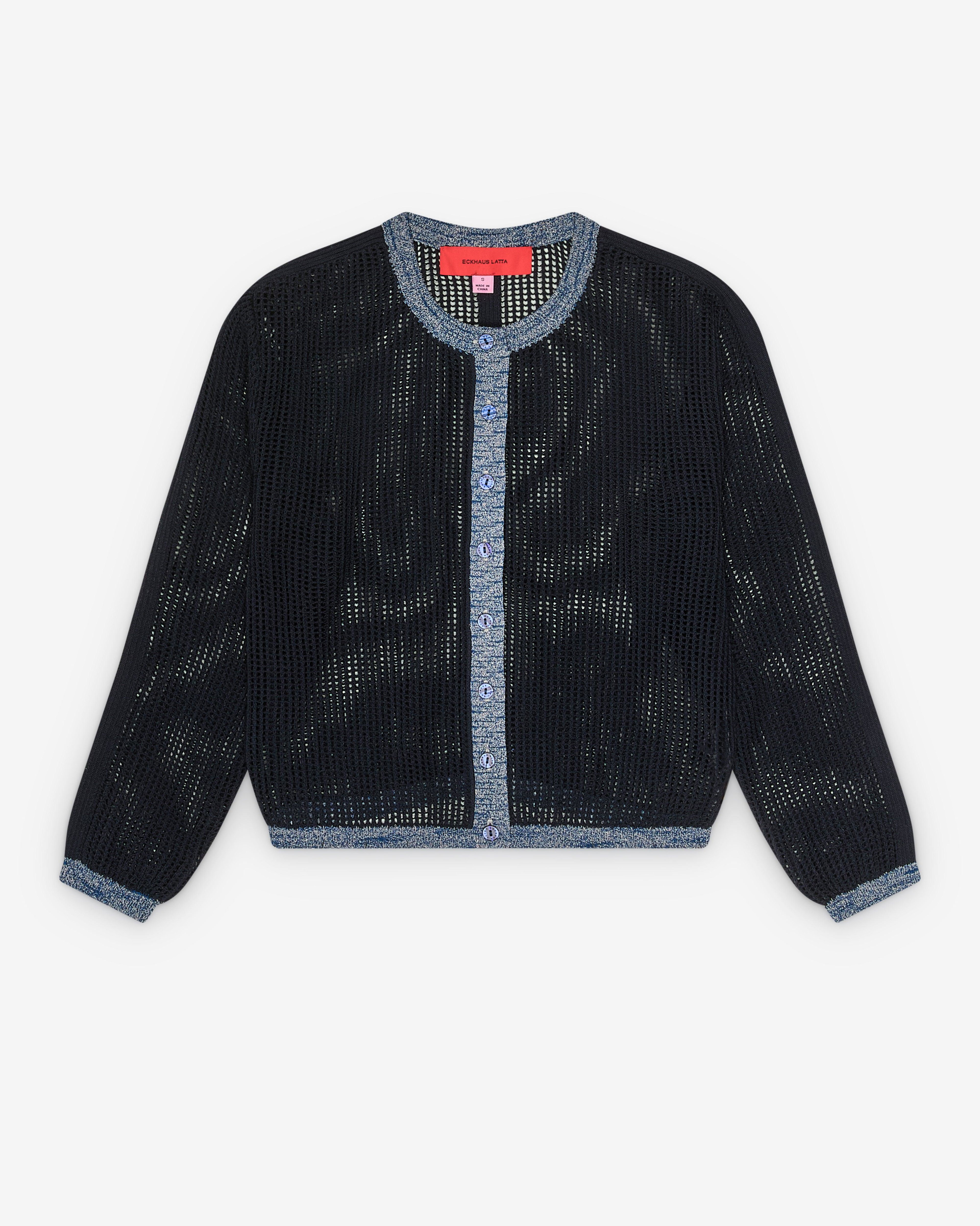 Eckhaus Latta - Women's Nouvelle Cardigan - (Midnight) by ECKHAUS LATTA