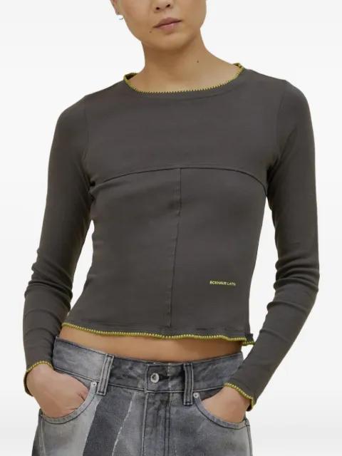 crew-neck long-sleeve T-shirt by ECKHAUS LATTA