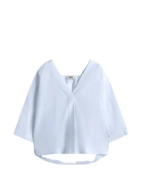 V-neck gathered-back shirt by ECOALF