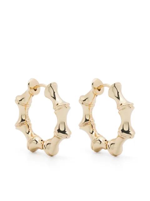 Bambu hoop earrings by EDDIE BORGO