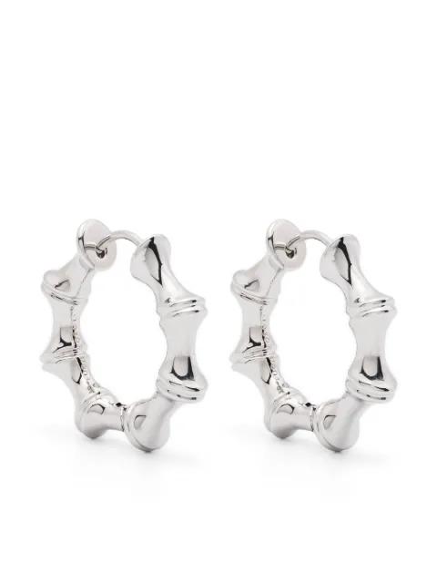 Bambu hoop earrings by EDDIE BORGO
