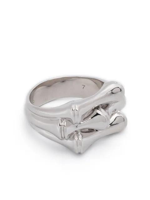 Bambu signet ring by EDDIE BORGO