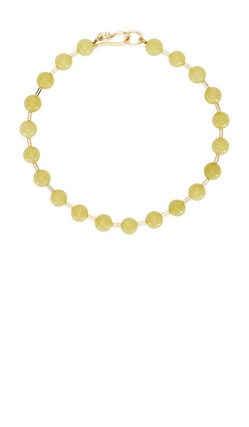 Eddie Borgo Beaded Ball Chain Necklace in Green by EDDIE BORGO