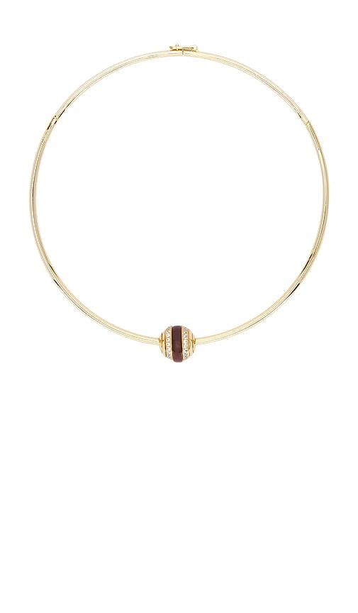 Eddie Borgo PavÃ© Lenox Collar Necklace in Metallic Gold by EDDIE BORGO