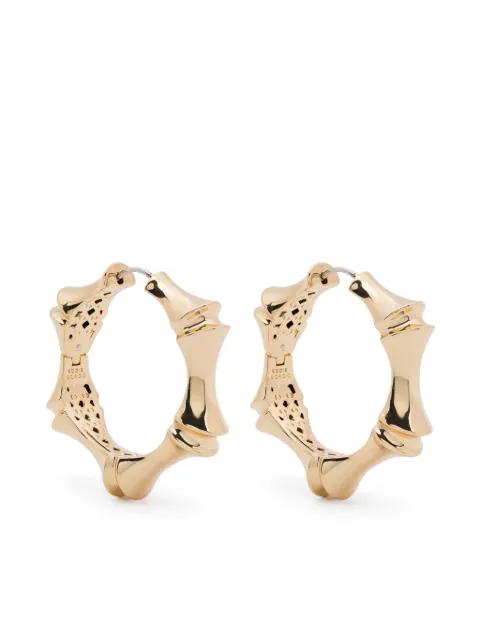 largu Bambu hoop earrings by EDDIE BORGO