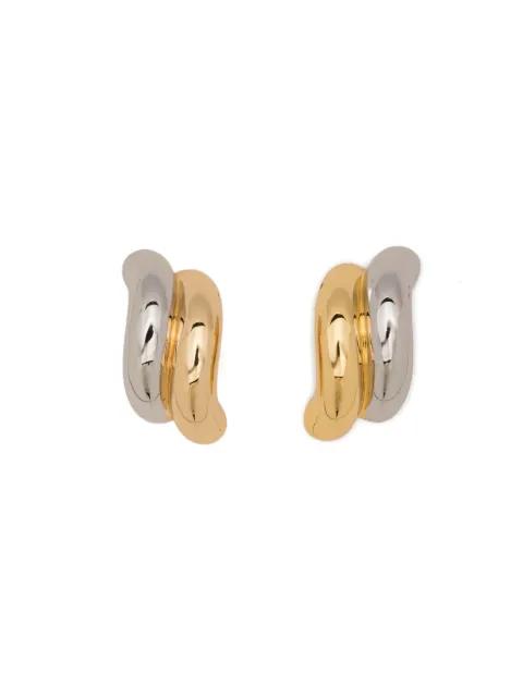rope stud earrings by EDDIE BORGO