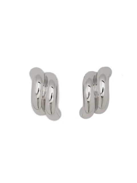 rope stud earrings by EDDIE BORGO