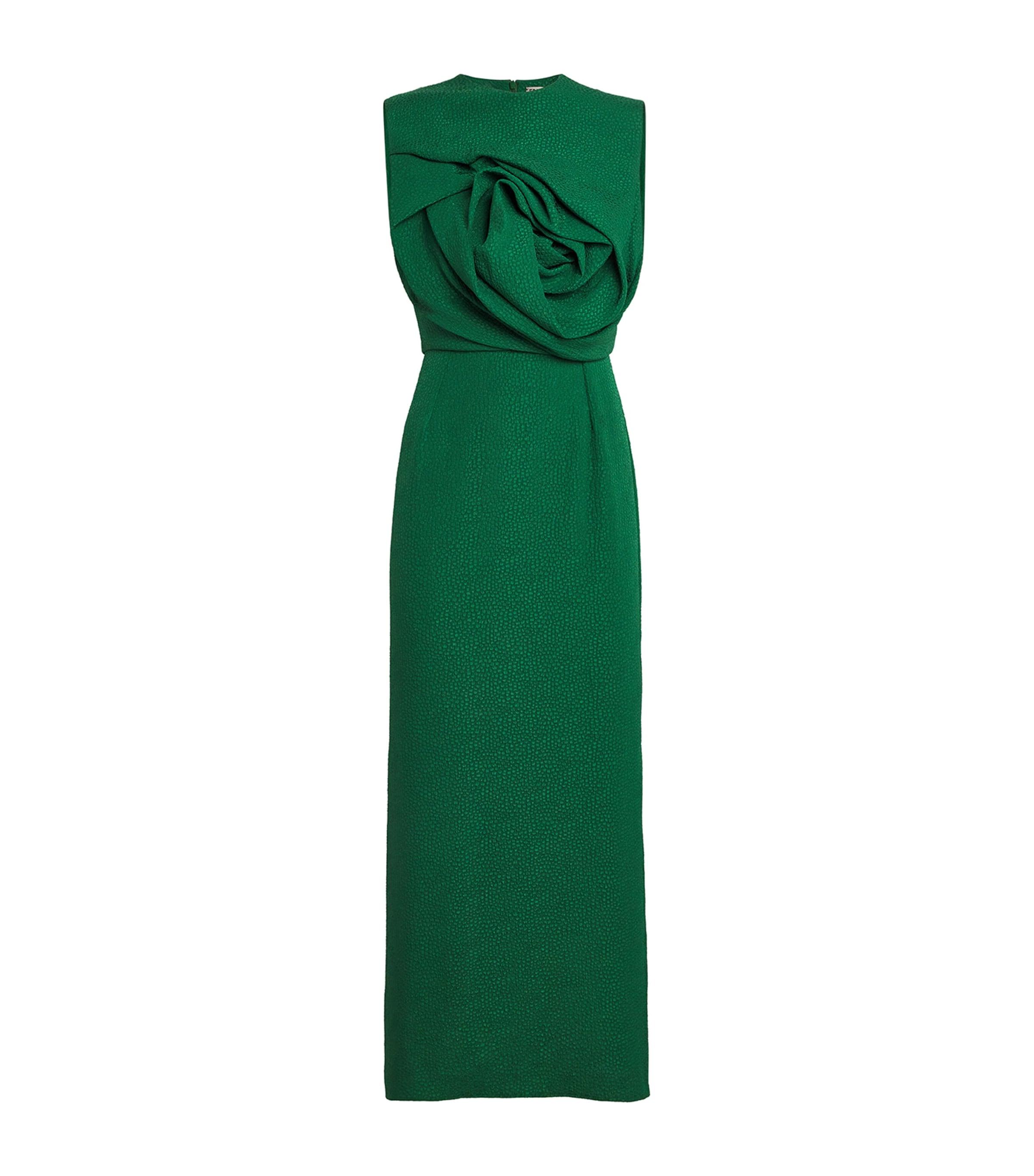 Bubble Jacquard Aphrodite Midi Dress by EDELINE LEE