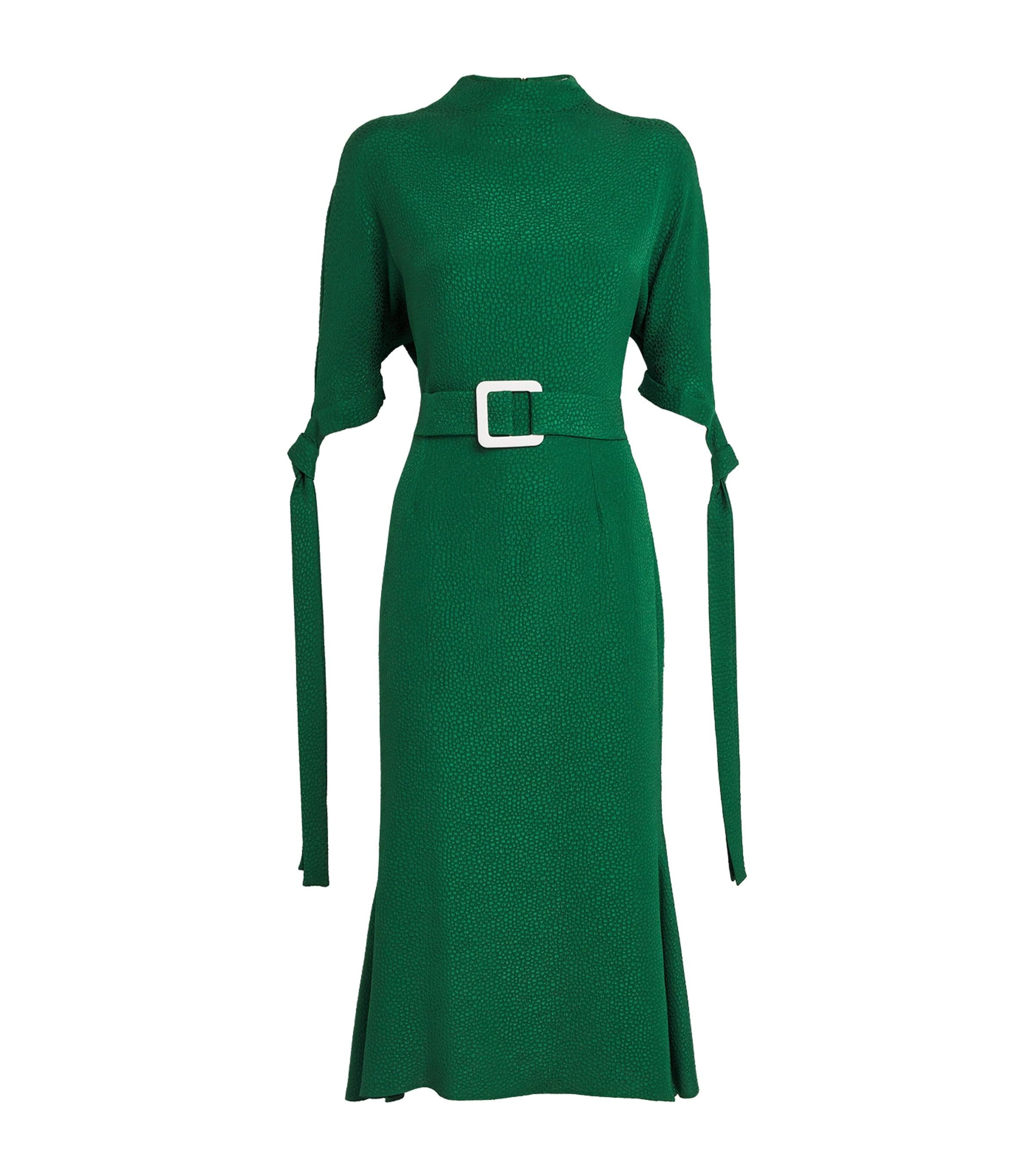 Bubble Jacquard Pedernal Midi Dress by EDELINE LEE