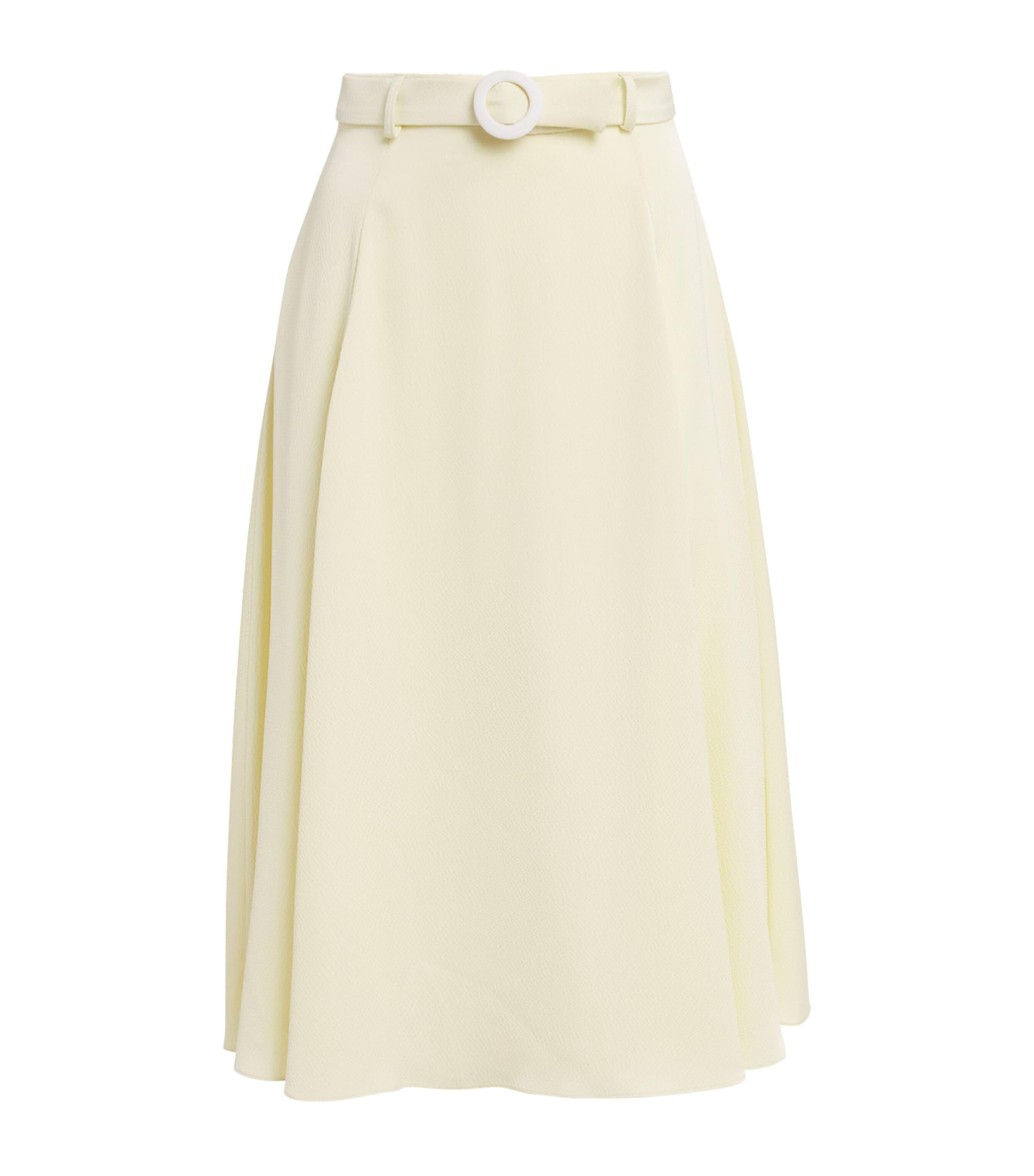Textured A-Line Midi Skirt by EDELINE LEE