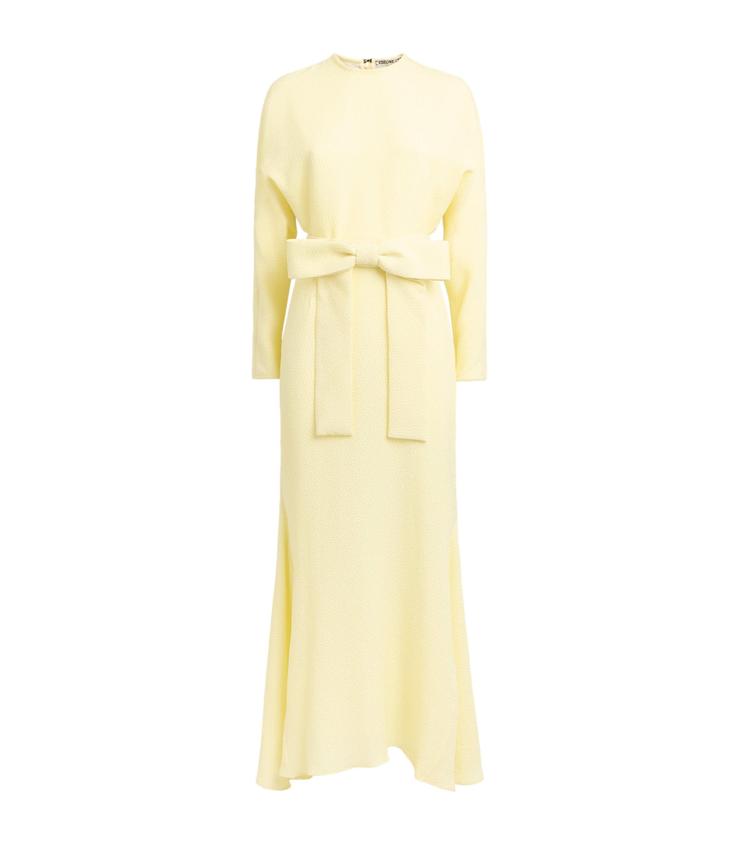 Textured Bow-Detail Maxi Dress by EDELINE LEE