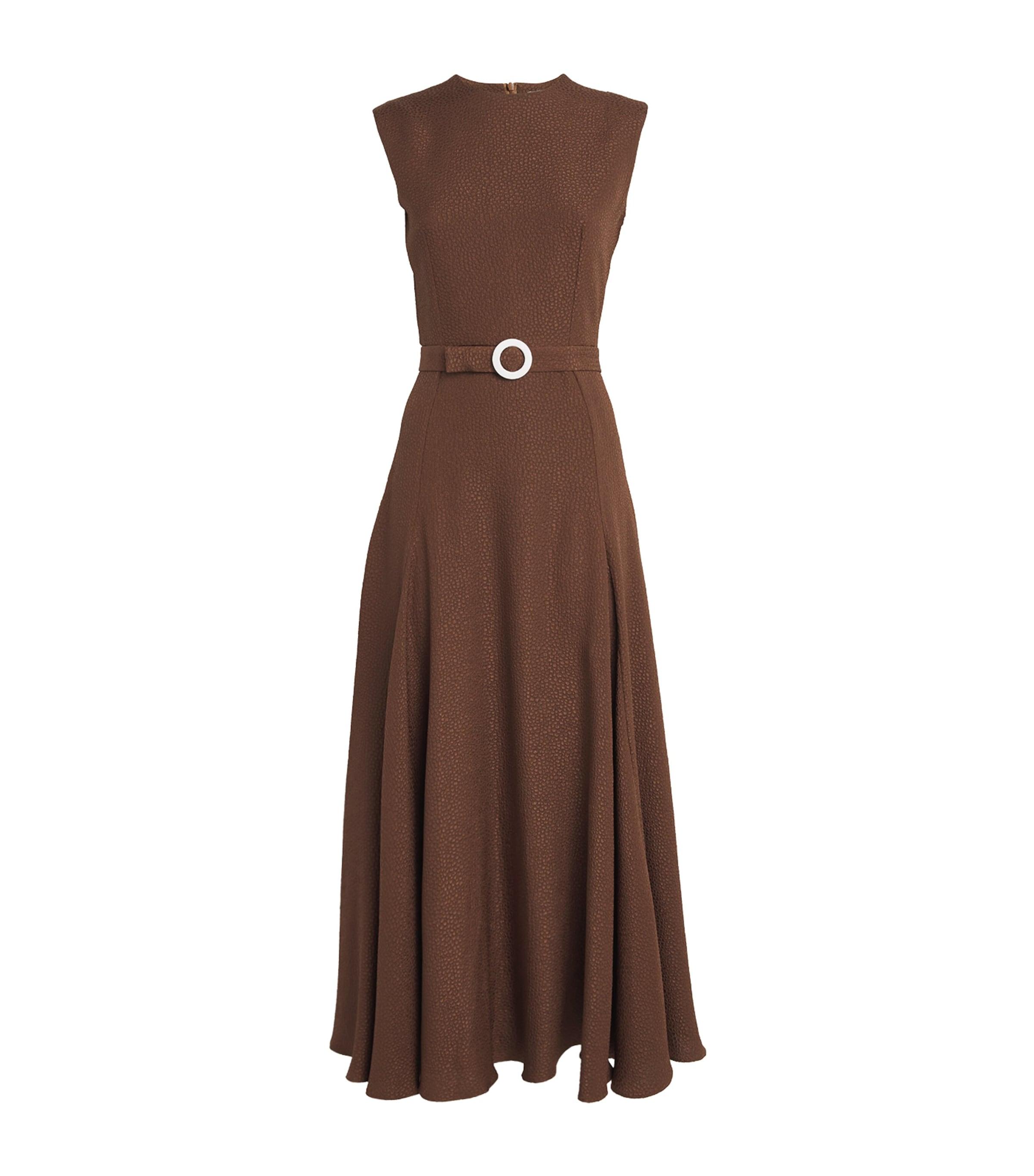 Textured Jete Midi Dress by EDELINE LEE