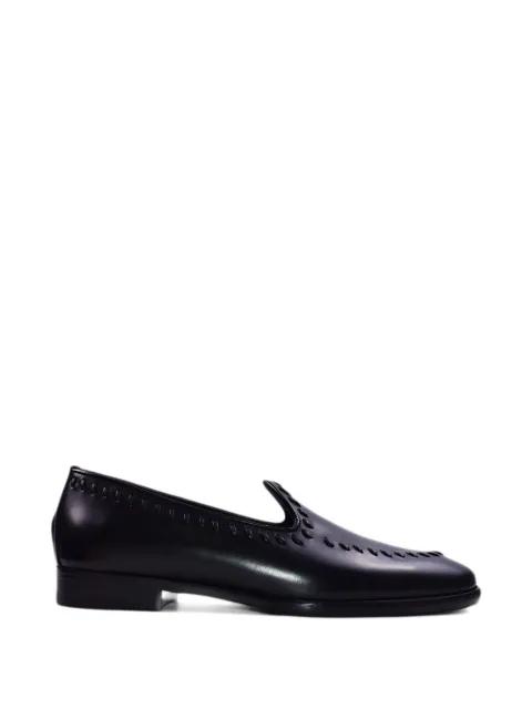 embossed leather loafers by EDHEN MILANO