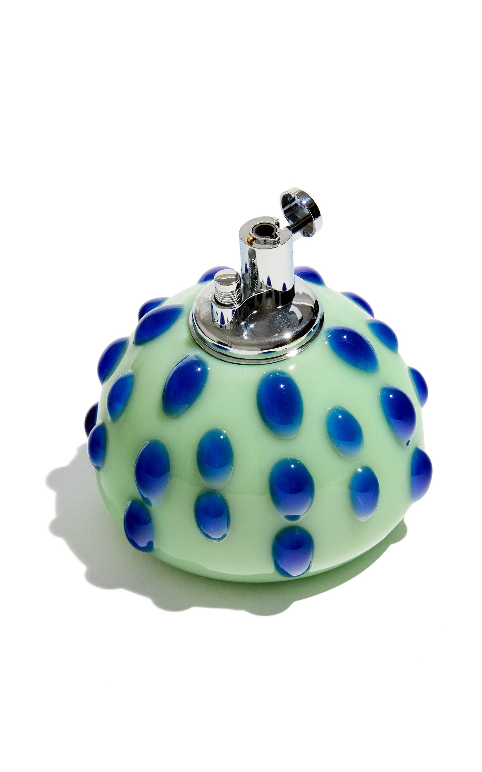 Edie Parker - Bumpy Glass Tabletop Lighter - Green - Moda Operandi by EDIE PARKER
